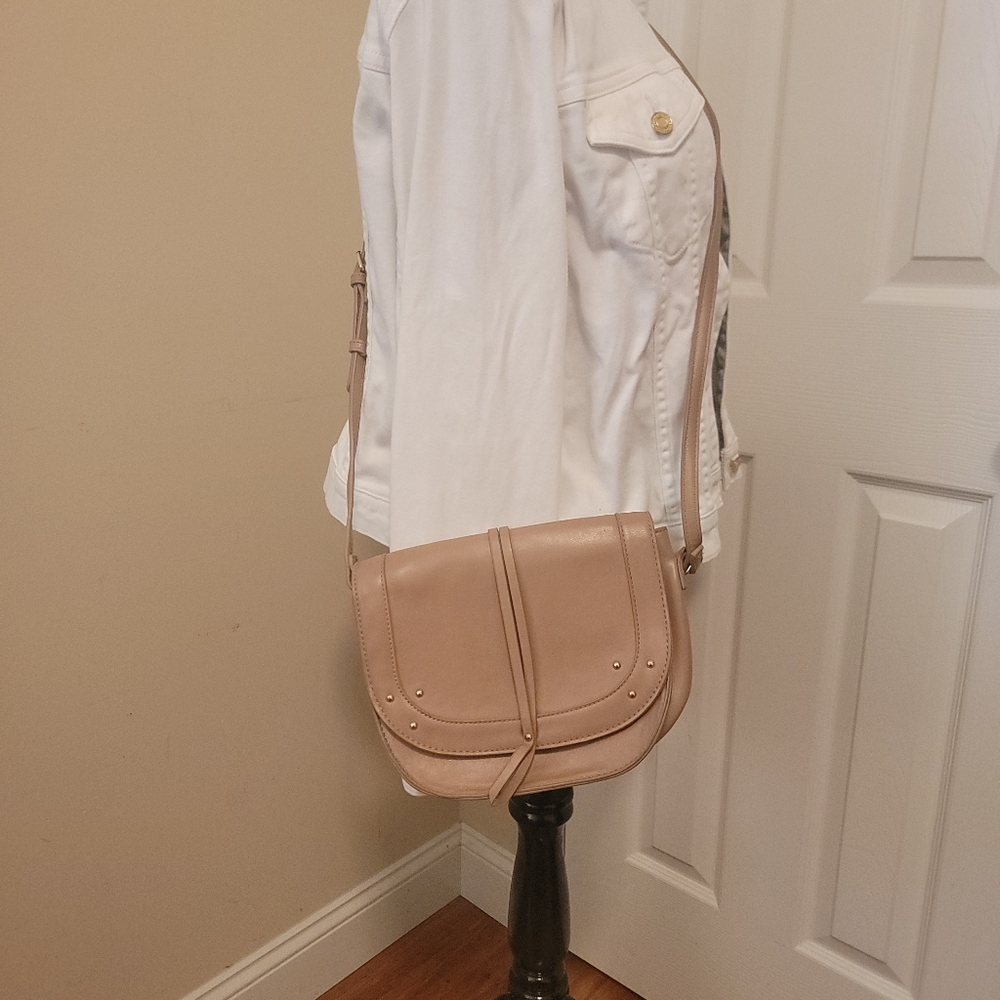 Sole Society Vegan Leather Tan Cross Body - Picture 3 of 13